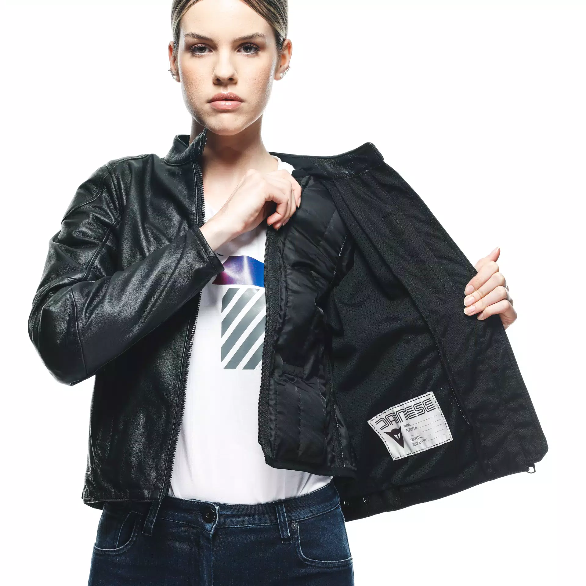 ELECTRA - GIACCA MOTO IN PELLE DONNA