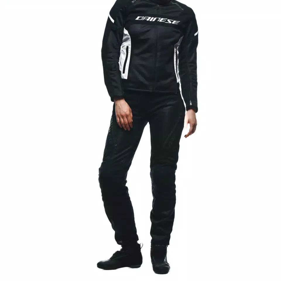 DRAKE 2 SUPER AIR - WOMEN'S SUMMER MOTORCYCLE PANTS IN FABRIC - BLACK/BLACK - 15