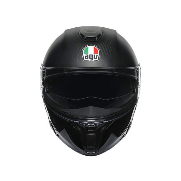 sportmodular-layer-carbon-red-white-casque-moto-modulaire-e2205 image number 3