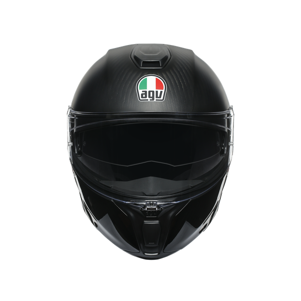 sportmodular-layer-carbon-red-white-motorbike-flip-up-helmet-e2205 image number 3