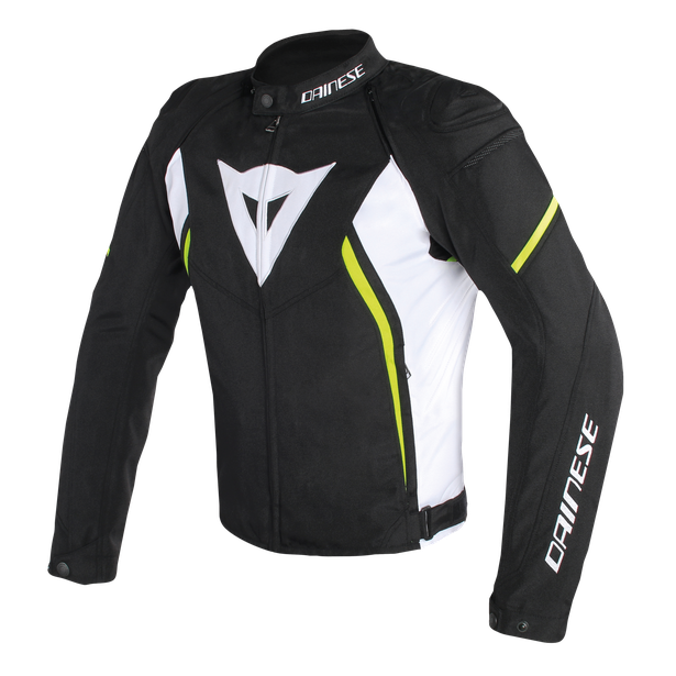 avro-d2-tex-jacket-black-white-yellow-fluo image number 0
