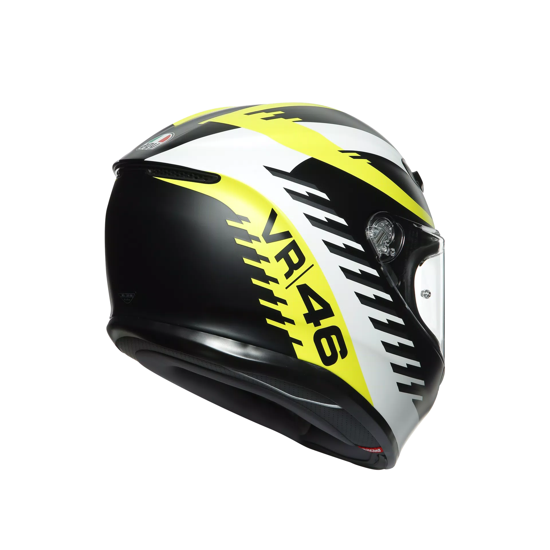 K6 E2205 TOP - RAPID 46 MATT BLACK/WH/YELLOW