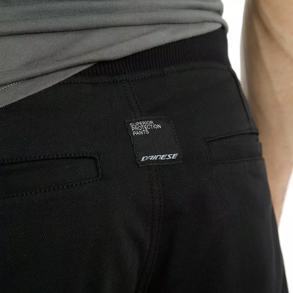 TRACKPANTS - MEN'S MOTORCYCLE PANTS IN FABRIC - BLACK - 9
