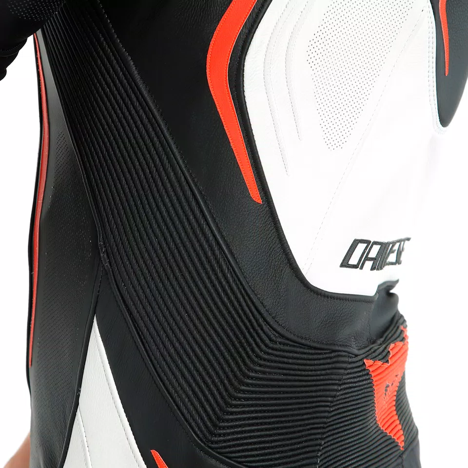 MISANO 2 D-AIR PERF. 1PC SUIT - BLACK/WHITE/FLUO-RED - 3