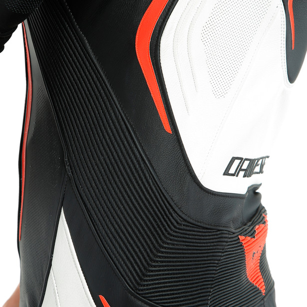 misano-2-d-air-perf-1pc-suit-black-white-fluo-red image number 2