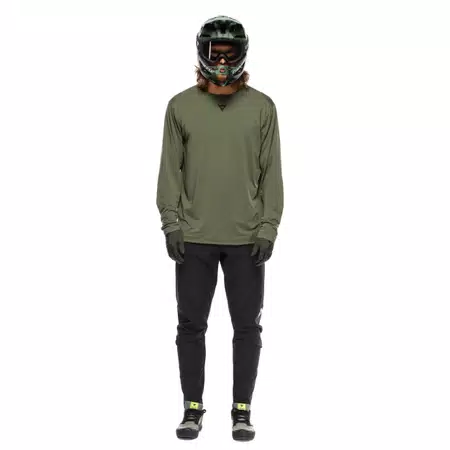 HG ROX JERSEY LS - MEN'S LONG SLEEVE BIKE T-SHIRT - GREEN - 3