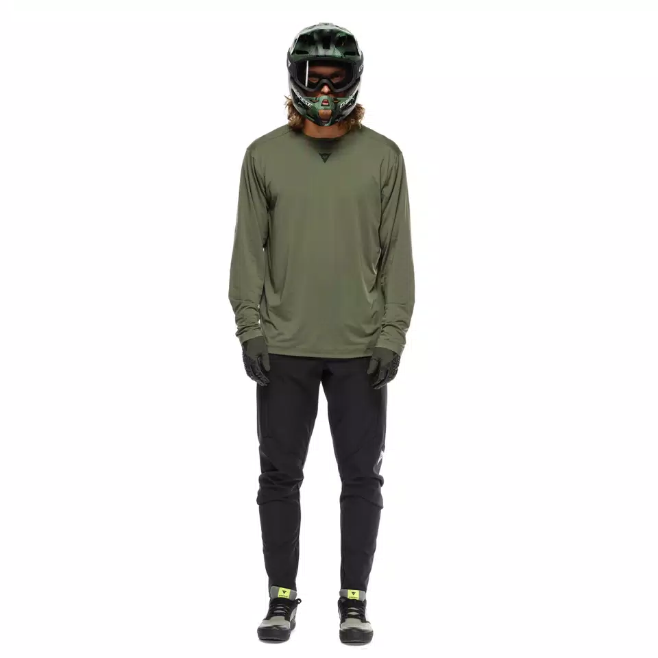 HG ROX JERSEY LS - MEN'S LONG SLEEVE BIKE T-SHIRT - GREEN - 3