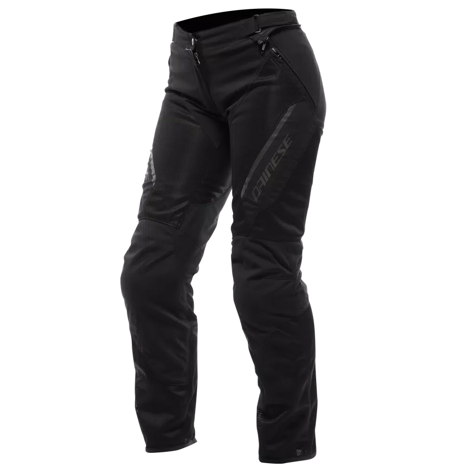 DRAKE 2 SUPER AIR - WOMEN'S SUMMER MOTORCYCLE PANTS IN FABRIC - BLACK/BLACK - 1