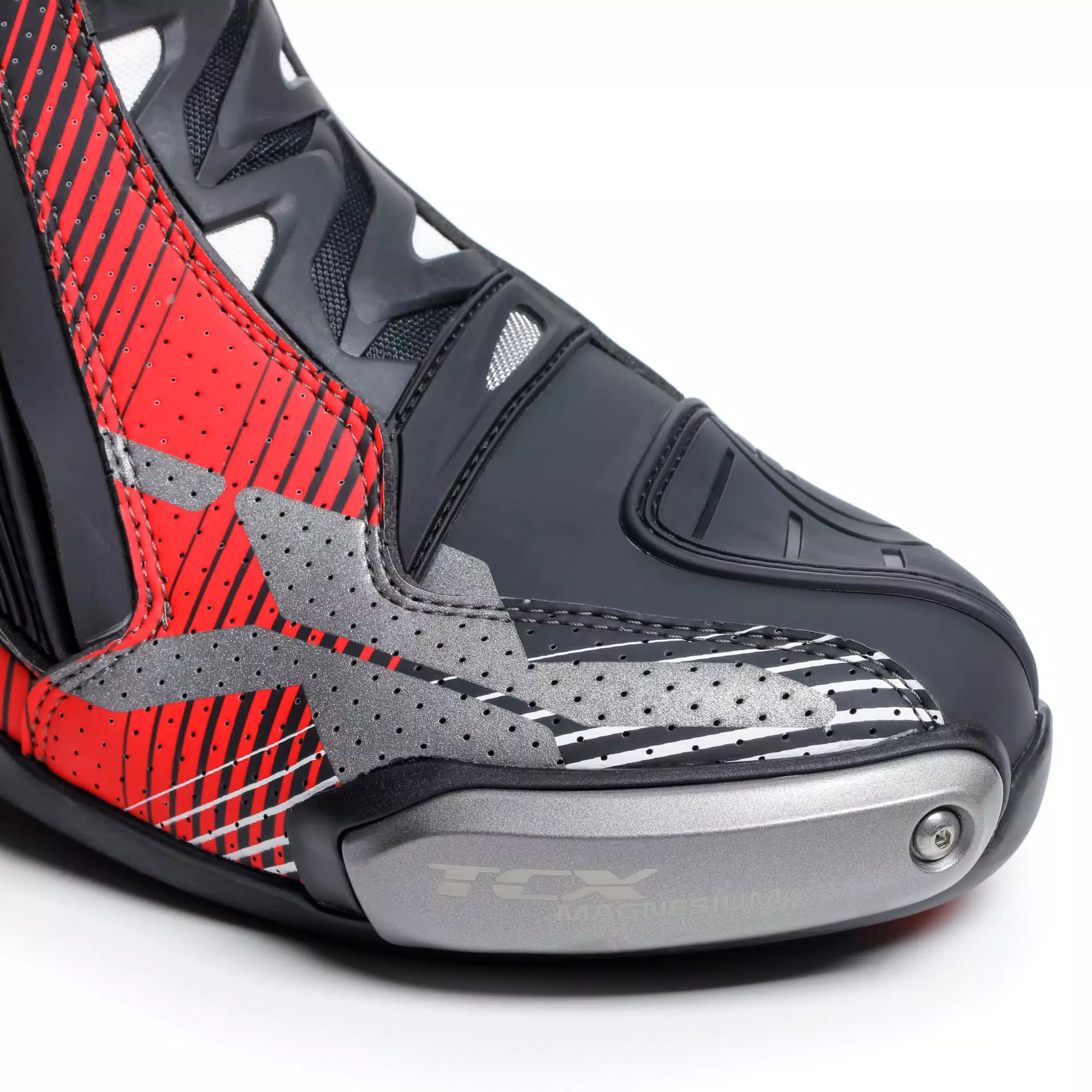 RT-RACE PRO AIR MEN'S MOTORCYCLE RACING BOOTS - BLACK/RED/WHITE