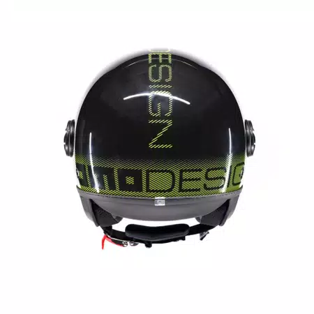 MOMODESIGN FGTR CLASSIC STRIPES GLITTER/YELLOW FLUO  - JET HELMET WITH VISOR E2206 -  - 5