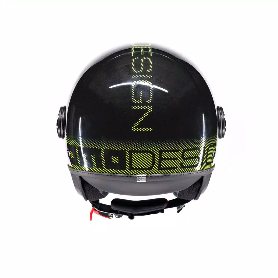 MOMODESIGN FGTR CLASSIC STRIPES GLITTER/YELLOW FLUO  - JET HELMET WITH VISOR E2206 -  - 5