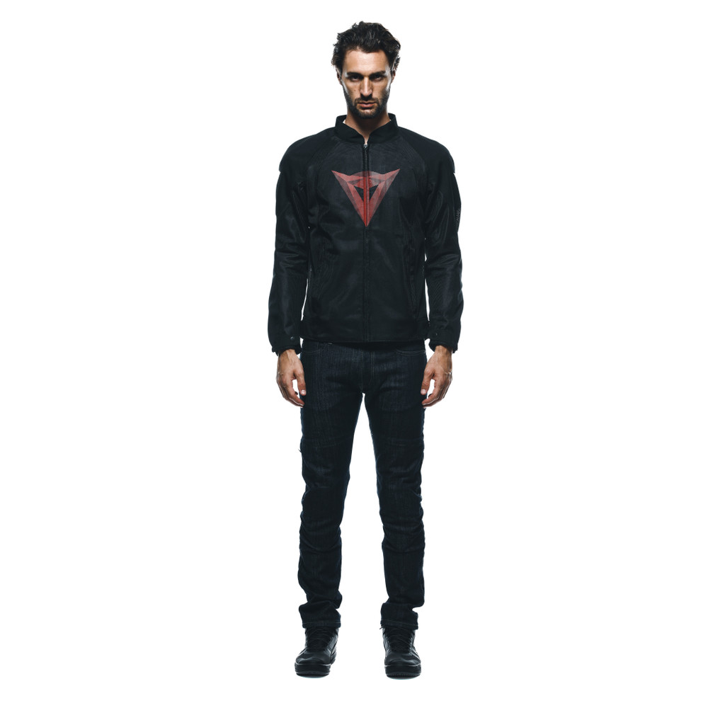 herosphere-air-blouson-moto-estival-homme-black-red-diamond image number 2