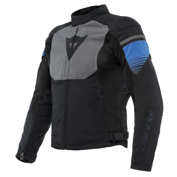 air-fast-tex-giacca-moto-estiva-in-tessuto-uomo-black-gray-racing-blue image number 0