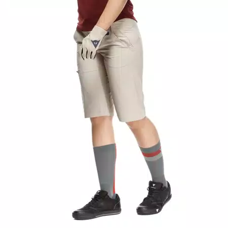 HG OMNIA - PANTALONCINI BICI DONNA - BEIGE - 5