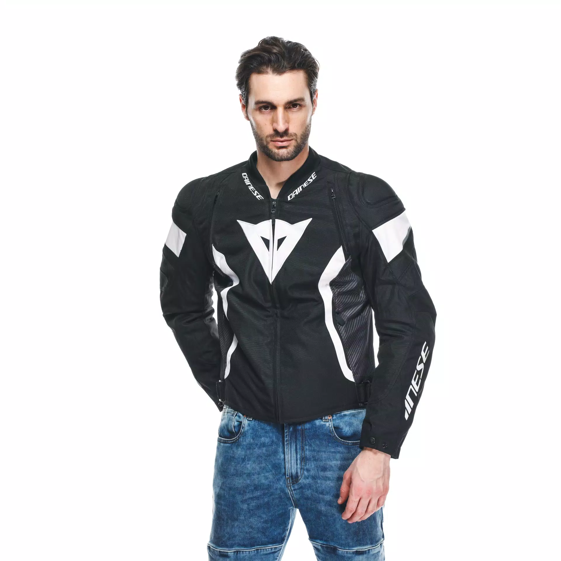 AVRO 5 - BLOUSON MOTO EN TISSU HOMME