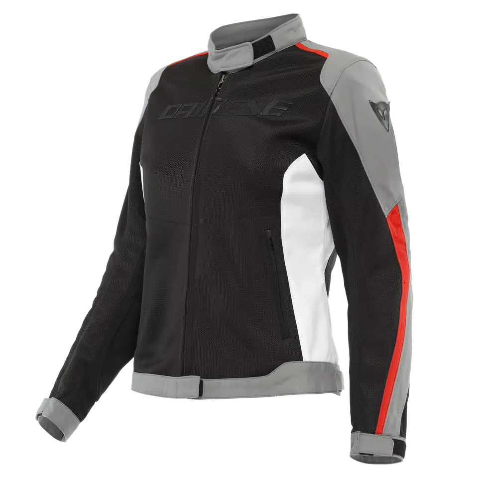 HYDRAFLUX 2 AIR D-DRY®- WOMEN'S WATERPROOF MOTORCYCLE JACKET - BLACK/CHARCOAL-GRAY/LAVA-RED - 1