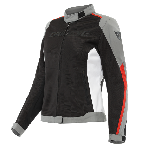 hydraflux-2-air-d-dry-giacca-moto-impermeabile-donna-black-charcoal-gray-lava-red image number 0