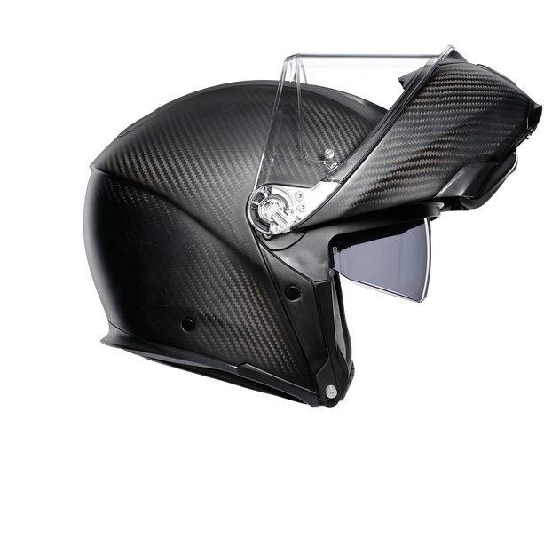 sportmodular-matt-carbon-motorbike-flip-up-helmet-e2205 image number 3