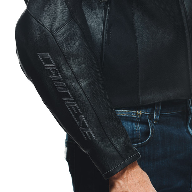 essential-racing-leather-perf-jacket-black-anthracite image number 7