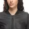 ACCENTO - GIACCA MOTO IN PELLE PERFORATA DONNA