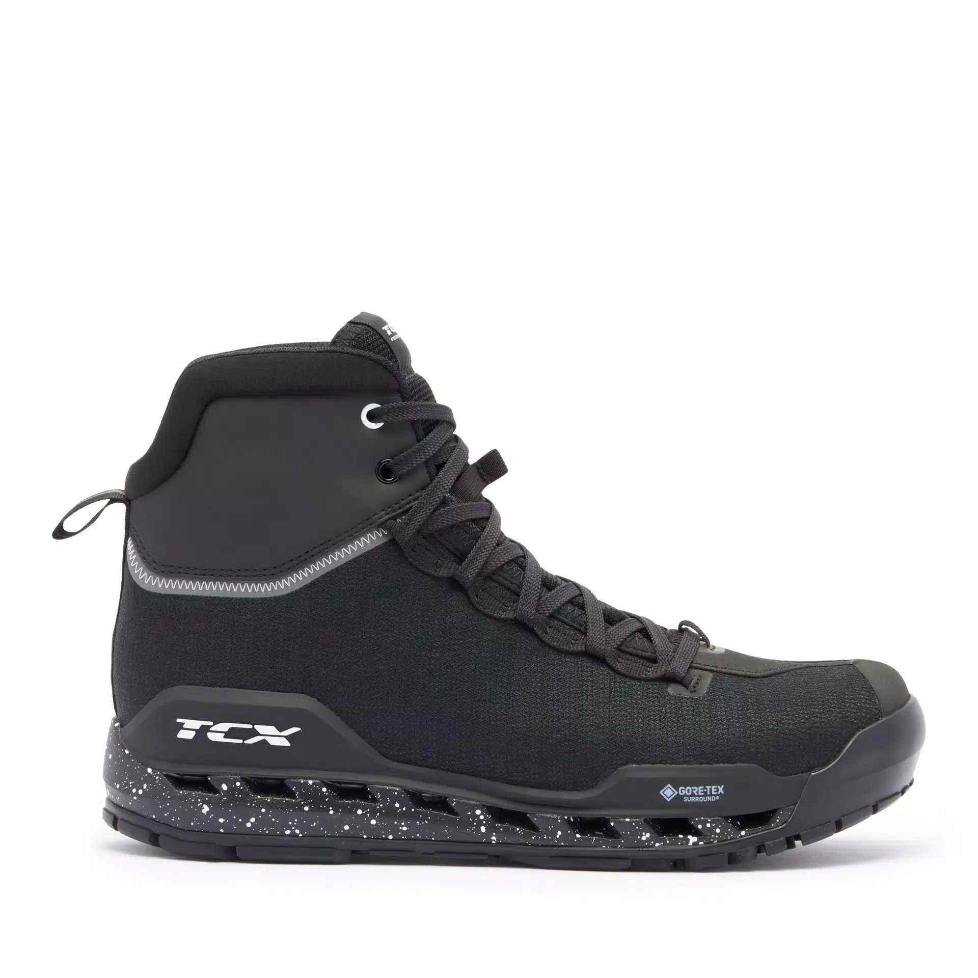 CLIMATREK SURROUND GTX BOTTINES MOTO TOURING IMPERMÉABLES HOMME - NOIR/BLANC