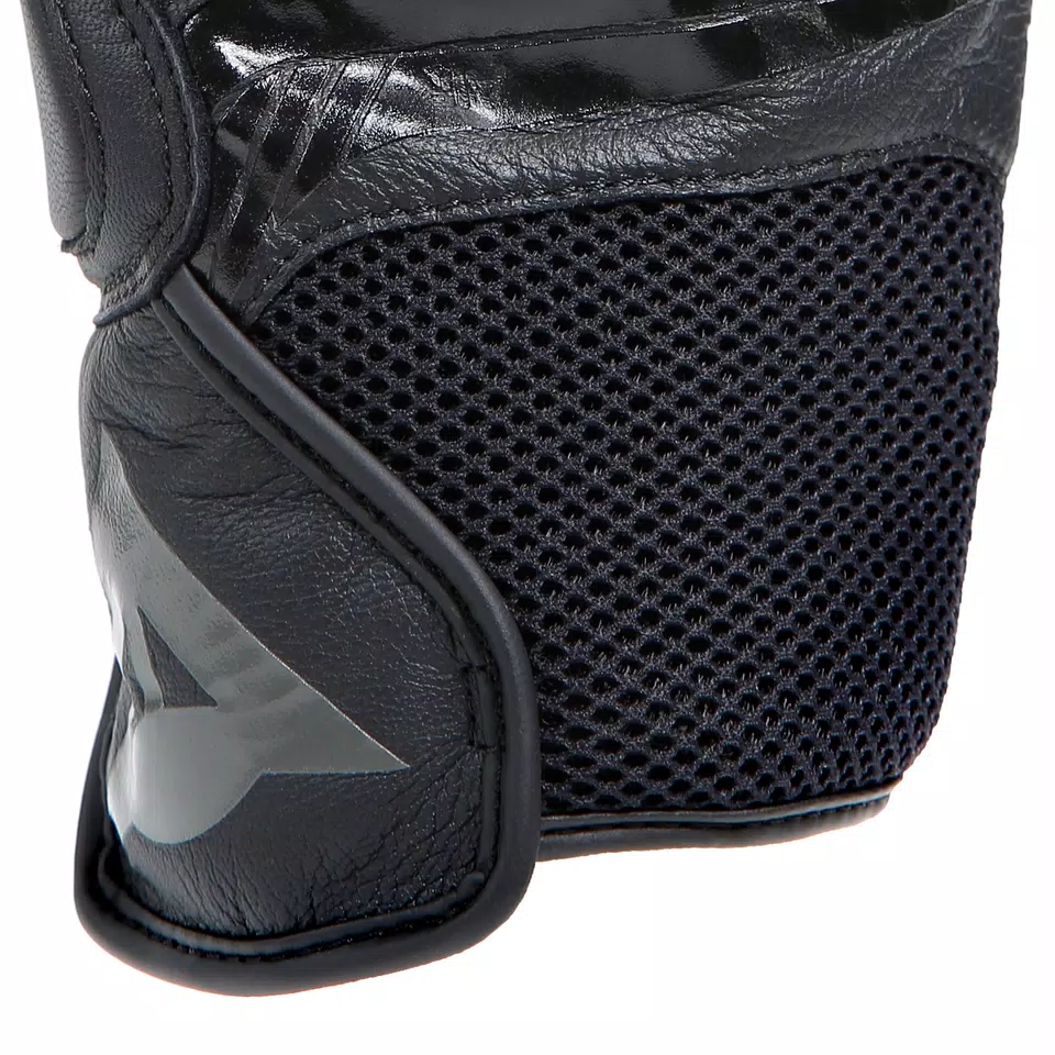 MIG 3 - UNISEX MOTORCYCLE LEATHER GLOVES - BLACK/BLACK - 6