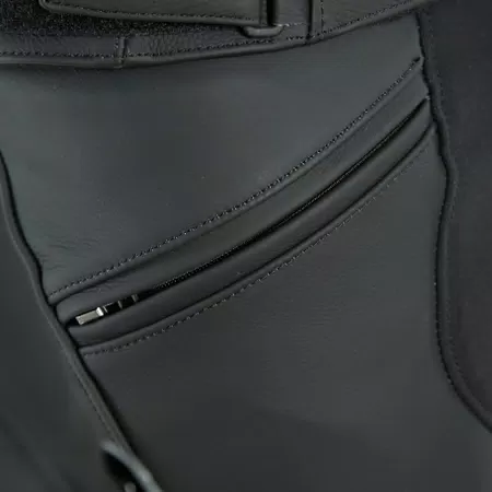 PONY 3 - MEN'S MOTORCYCLE LEATHER PANTS - BLACK-MATT - 3