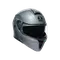 STREETMODULAR MONO MATT SILVER - MOTORBIKE FLIP UP HELMET DOT(E2206)