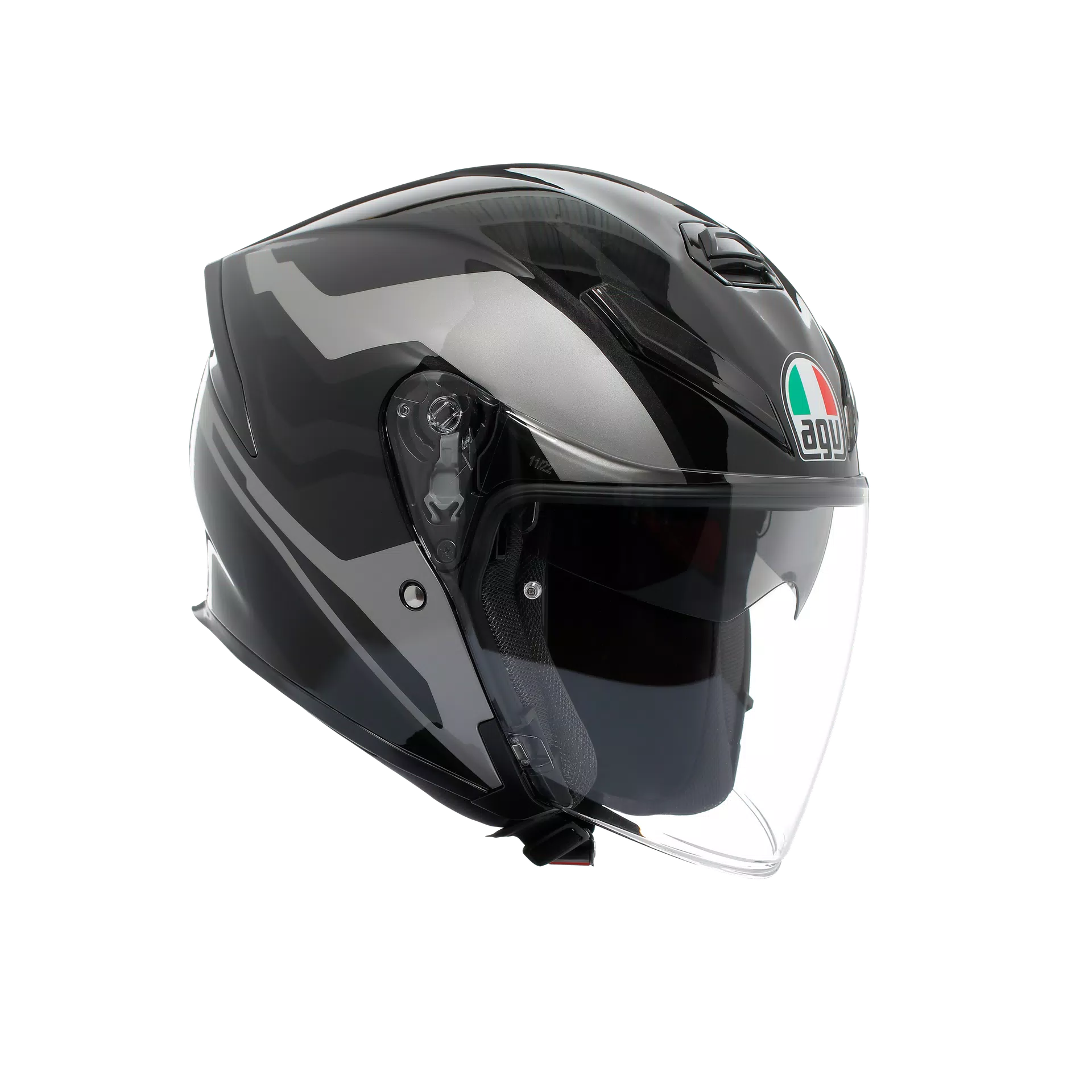 K5 JET EVO TUNE GREY/BLACK - CASCO MOTO JET E2206