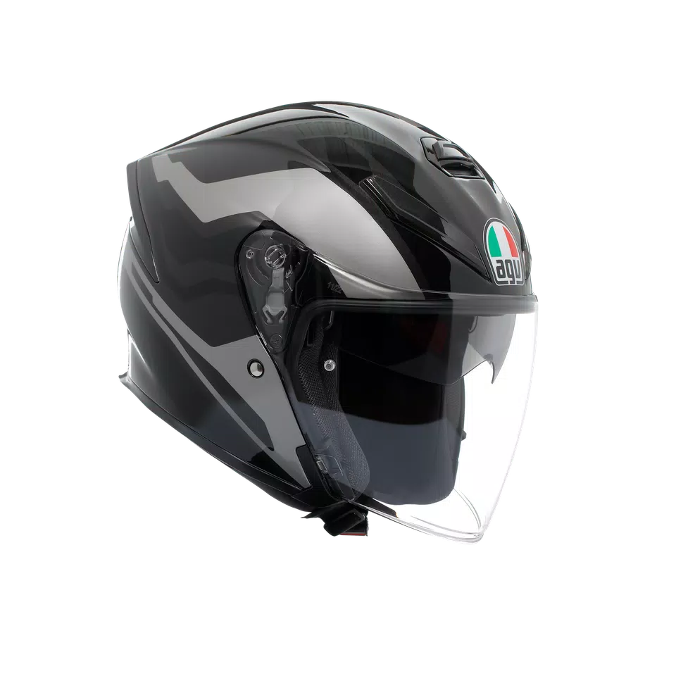 K5 JET EVO TUNE GREY/BLACK - MOTORBIKE OPEN FACE HELMET E2206 -  - 1