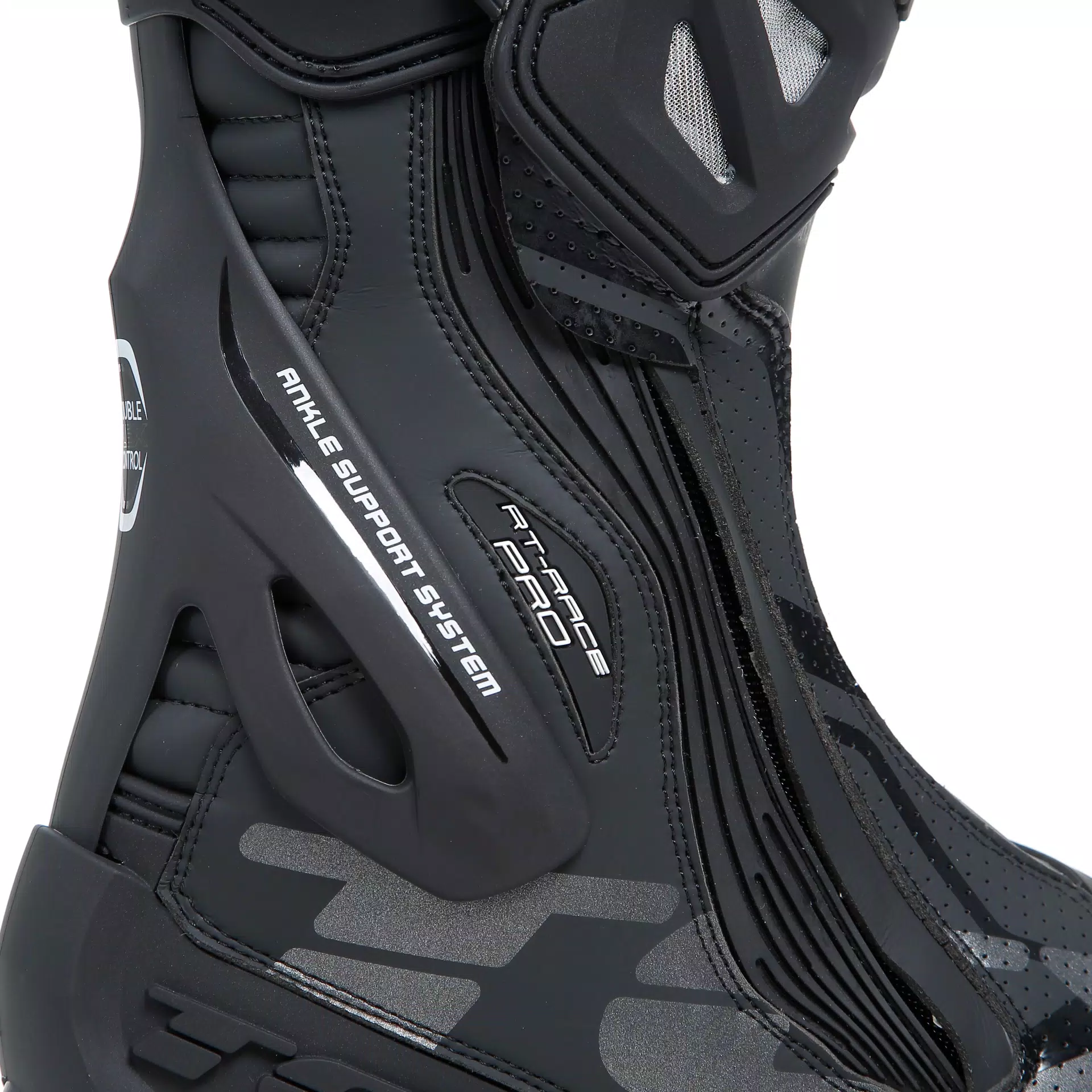 RT-RACE PRO AIR MEN'S MOTORCYCLE RACING BOOTS - BLACK/REFLEX