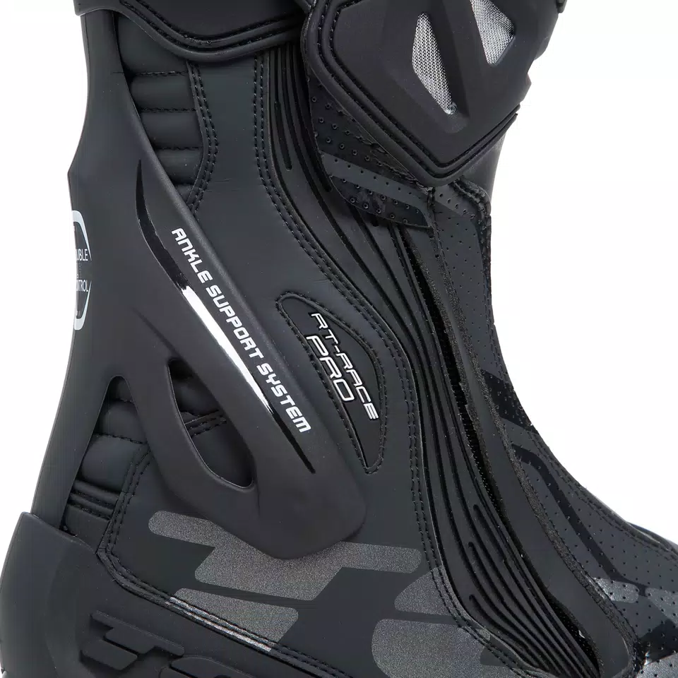 RT-RACE PRO AIR MEN'S MOTORCYCLE RACING BOOTS - BLACK/REFLEX -  - 14