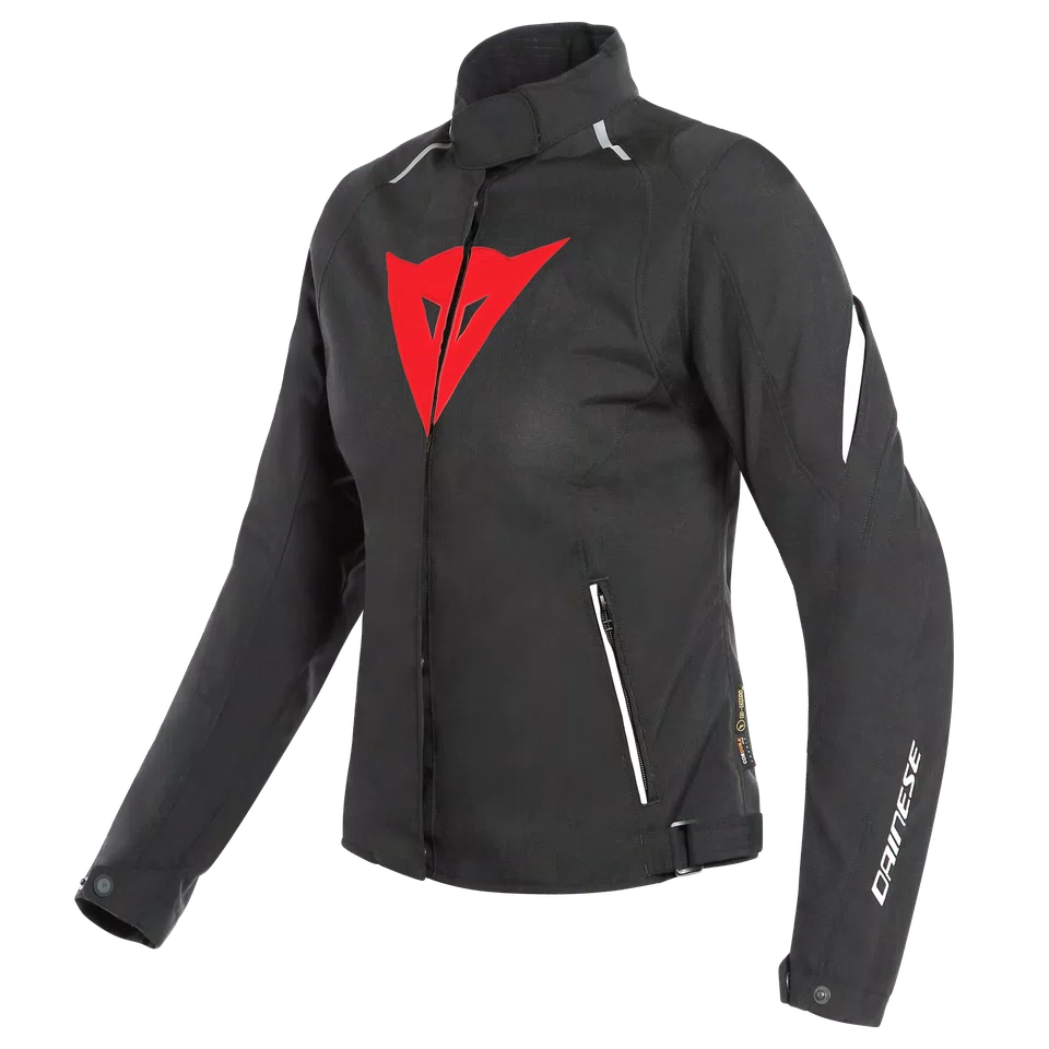LAGUNA SECA 3 LADY D-DRY® JACKET | BLACK/LAVA-RED/WHITE | Dainese