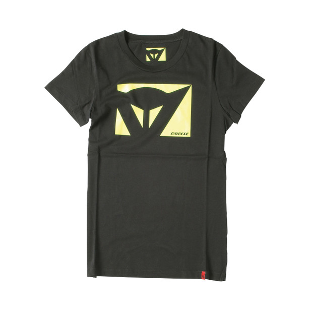 color-new-lady-t-shirt-black-yellow-fluo image number 0