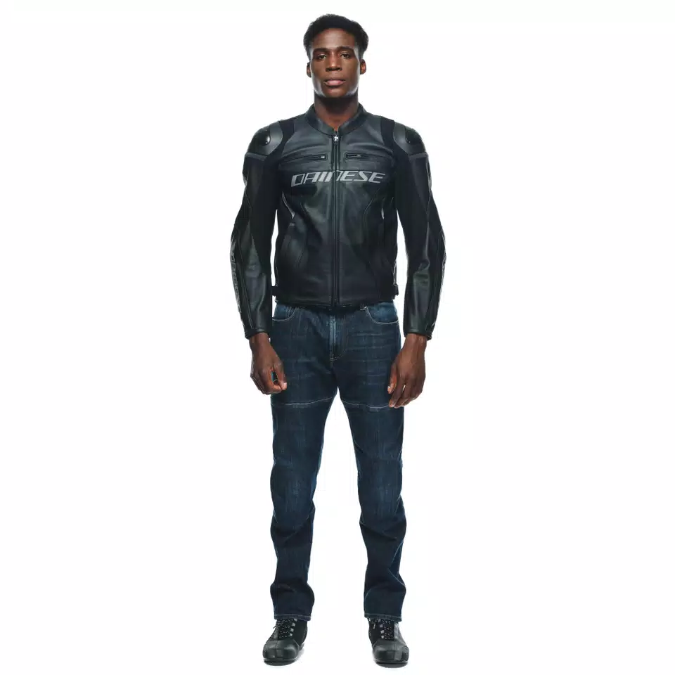 Short motorcycle jacket top