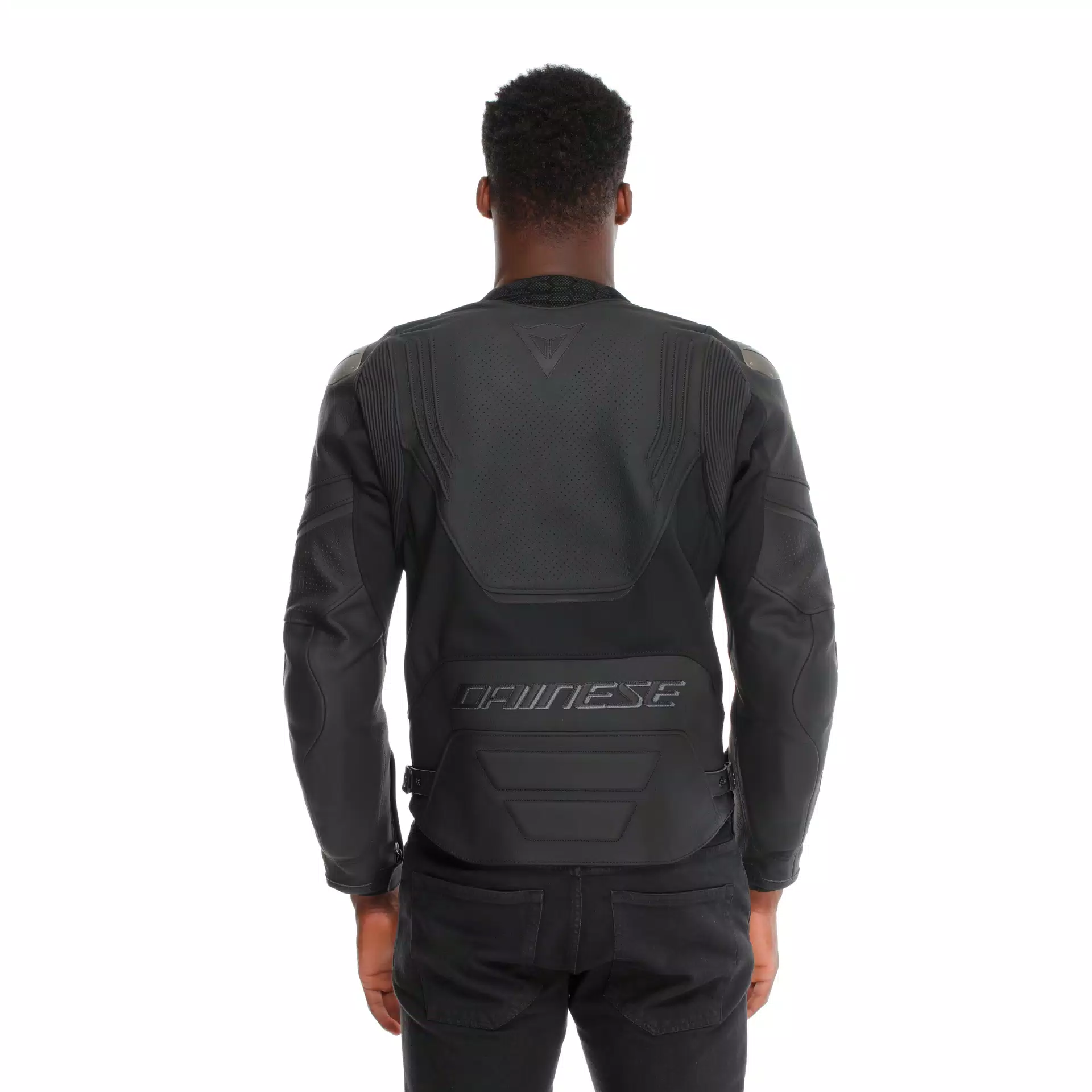 RACING 5 - GIACCA MOTO IN PELLE PERFORATA UOMO