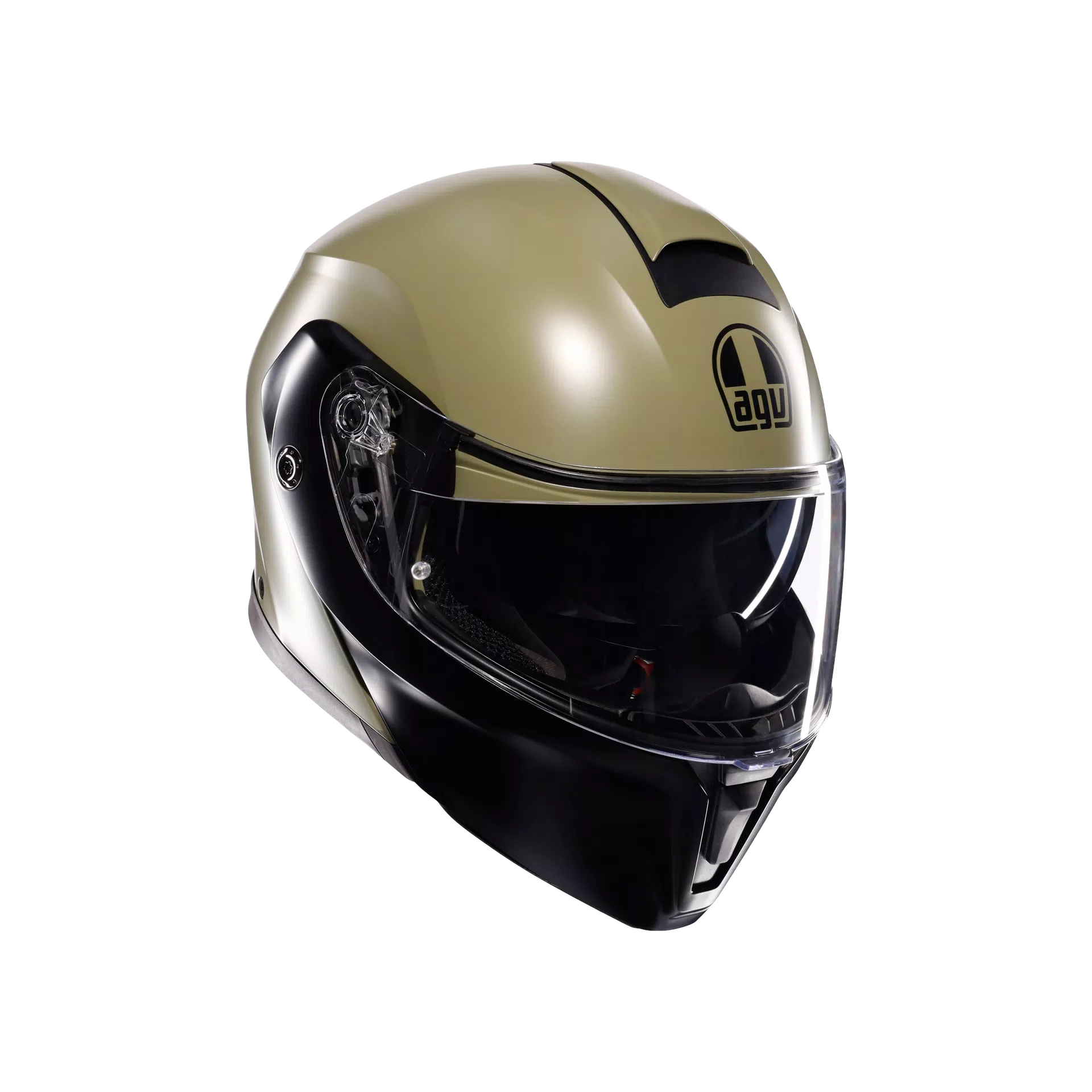 STREETMODULAR MONO MATT PASTELLO GREEN/BLACK - MOTORBIKE FLIP UP HELMET DOT(E2206)
