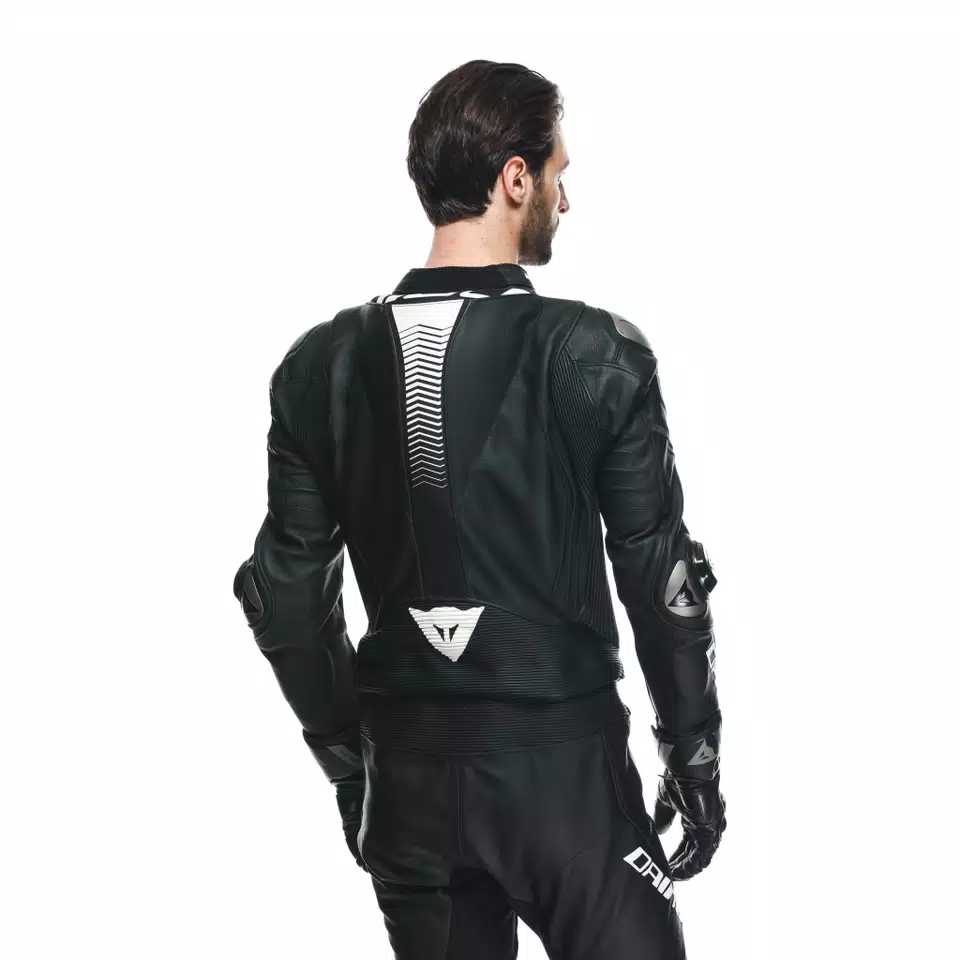 LAGUNA SECA 5 - TUTA MOTO DIVISIBILE IN PELLE PERFORATA UOMO - BLACK/BLACK/WHITE - 9