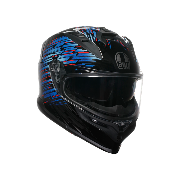 K7 AGV JIST MPLK Asian Fit - GENISYS MATT BLACK/BLUE/GREY