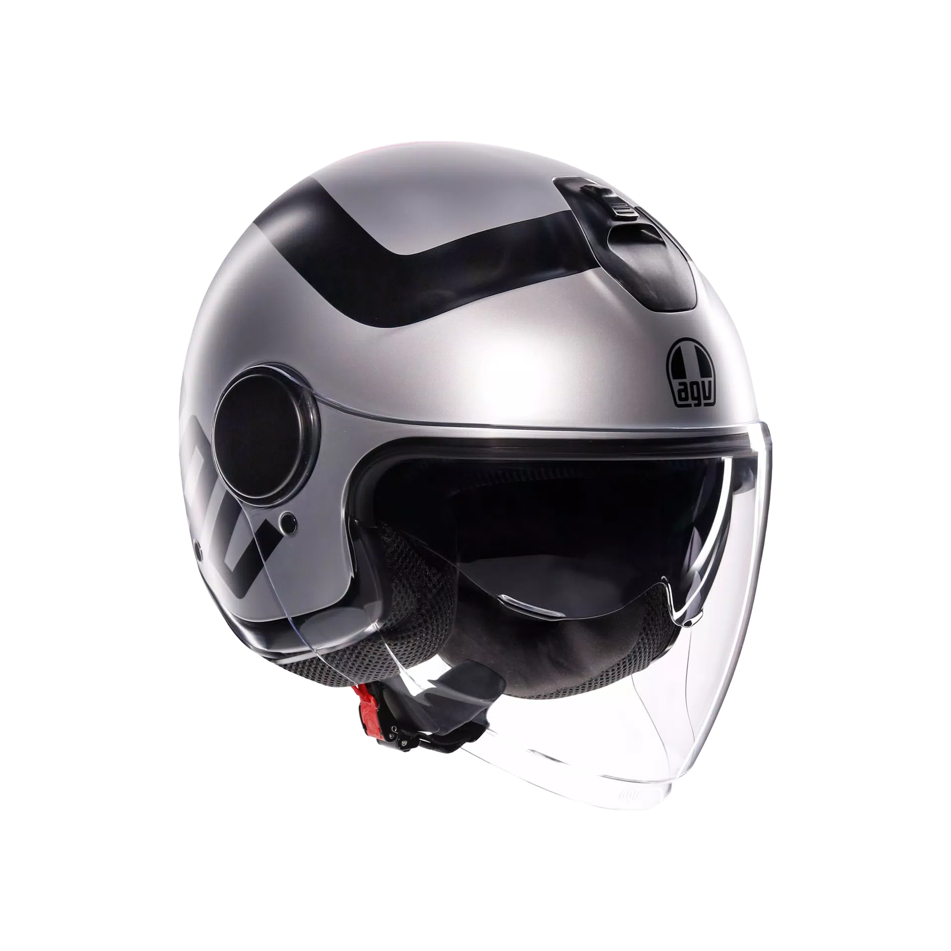 ETERES RIMINI MATT GREY/BLACK - CASQUE MOTO JET E2206