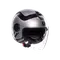 ETERES RIMINI MATT GREY/BLACK - MOTORBIKE OPEN FACE HELMET E2206