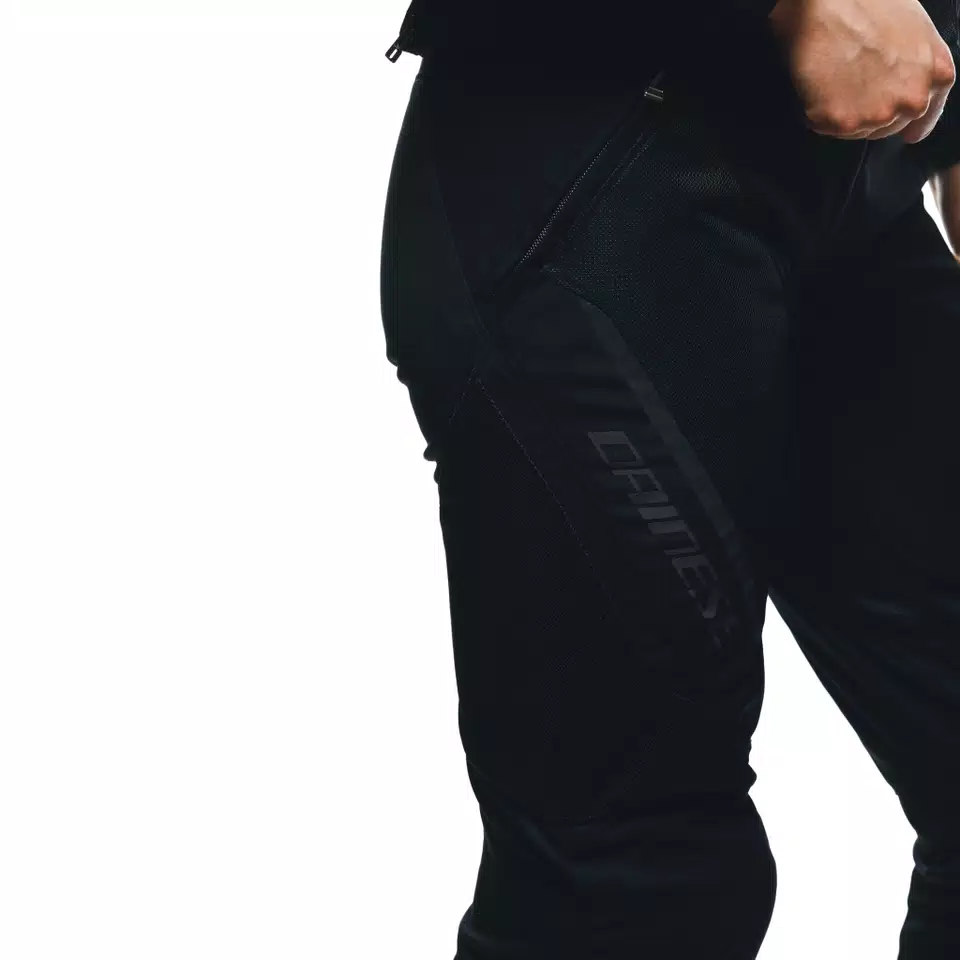 DRAKE 2 SUPER AIR - WOMEN'S SUMMER MOTORCYCLE PANTS IN FABRIC - BLACK/BLACK - 7