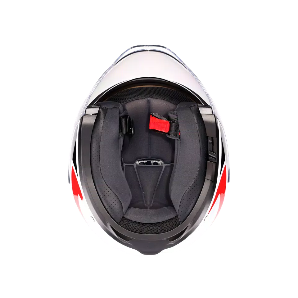 IRIDES TOLOSA BLACK/GREY/RED - MOTORBIKE OPEN FACE HELMET E2206 -  - 8