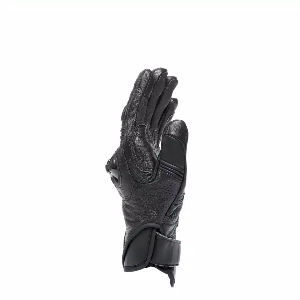 BLACKSHAPE - MEN'S MOTORCYCLE LEATHER GLOVES | BLACK/BLACK