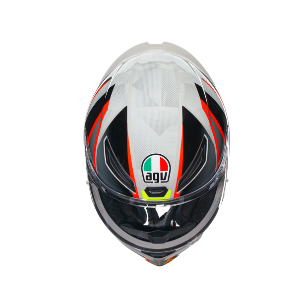 k1-s-blipper-grey-red-motorbike-full-face-helmet-e2206 image number 6