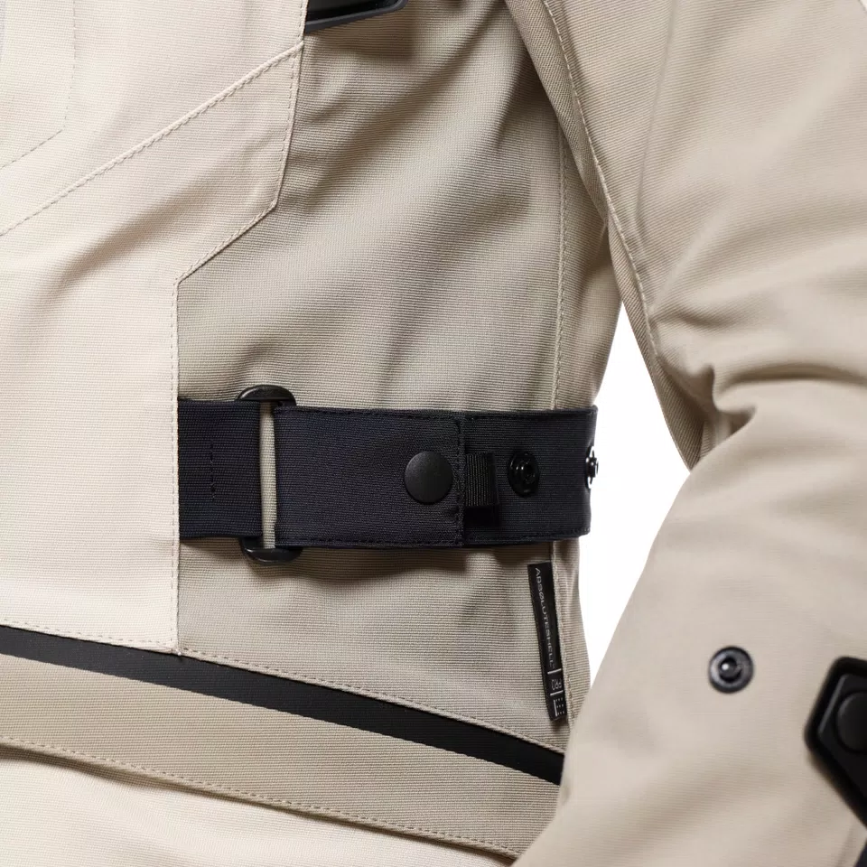 MANGEN ABS&Oslash;LUTESHELL&trade; PRO - MEN TOURING MOTORCYCLE JACKET - BLACK/TIDAL FOAM - 5