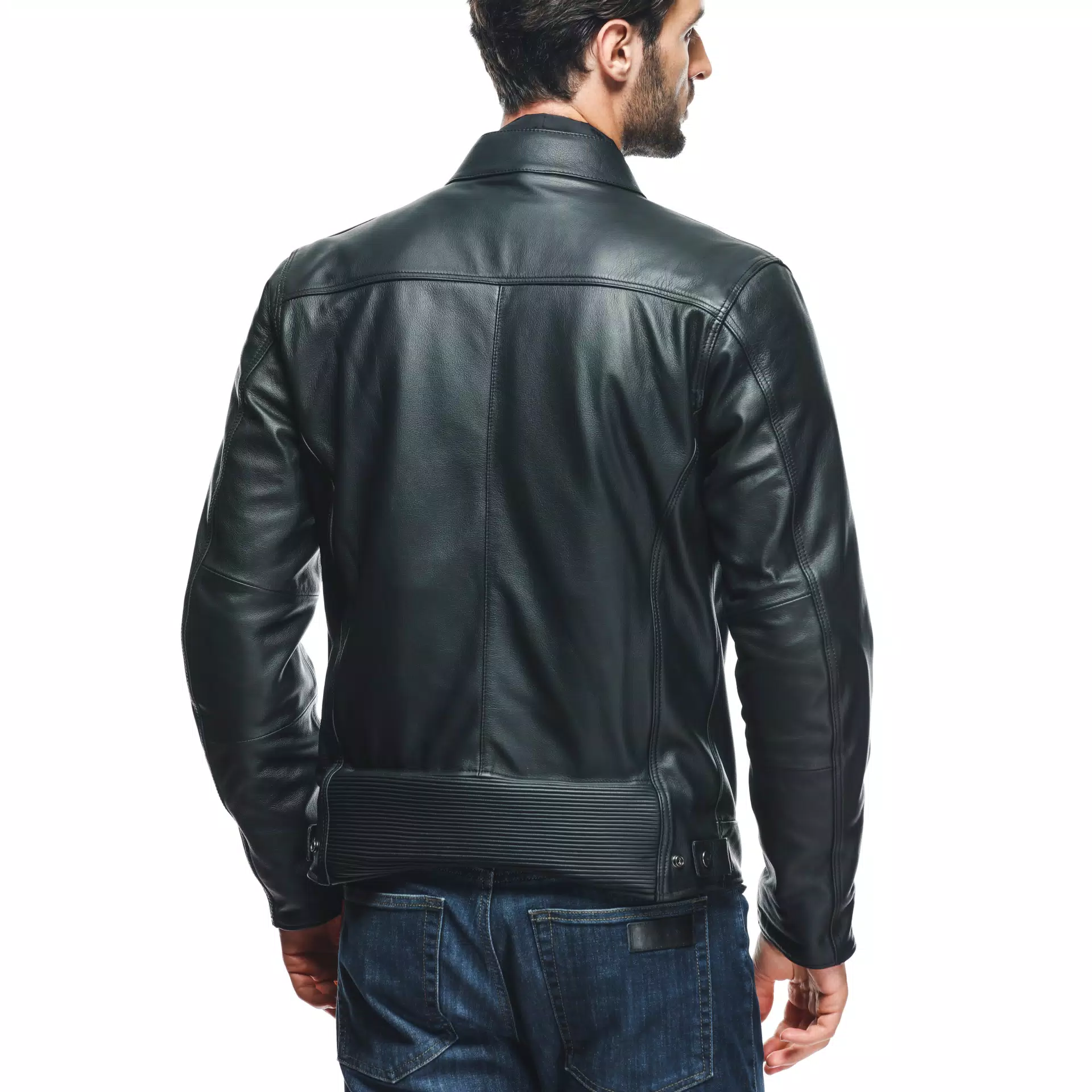 ZAURAX CHAQUETA DE CUERO MOTO HOMBRE
