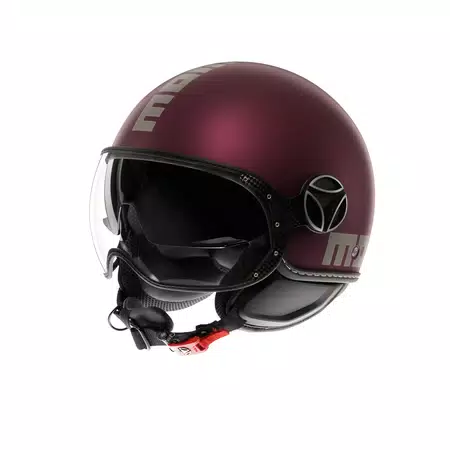 MOMODESIGN FGTR EVO MATT AMARENA / SILVER - JET HELMET WITH DUAL VISOR E2206 -  - 1