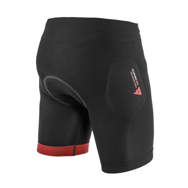 scarabeo-pantaloncini-protettivi-bici-bambino-black-red image number 1