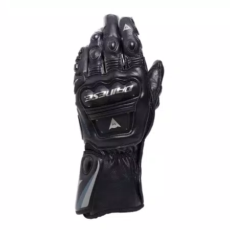 STEEL-PRO - MEN'S MOTORCYCLE LEATHER GLOVES - BLACK/ANTHRACITE - 1